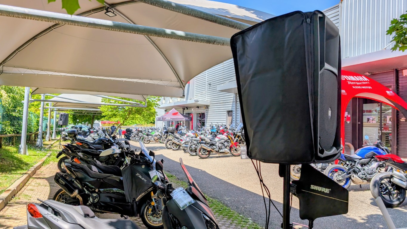 Sonorisation au Pôle Moto Lyon Dardilly