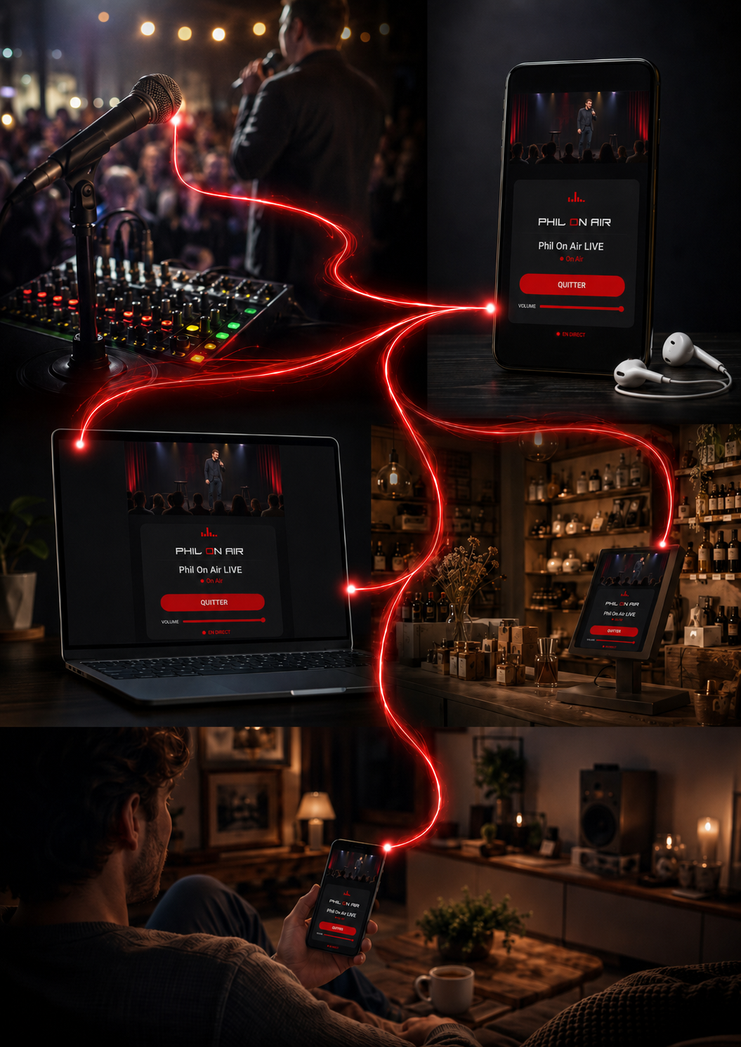 Solution audio Live, écouter à distance