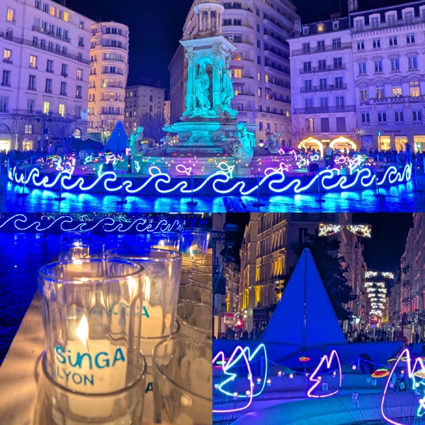Lumignons du Cœur pendant la Fête des Lumières